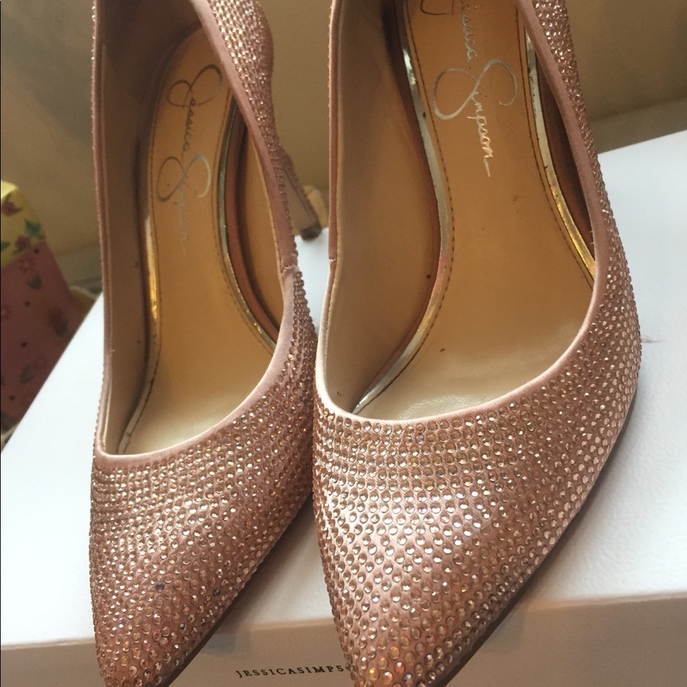 Rose pink pumps Jessica Simpson